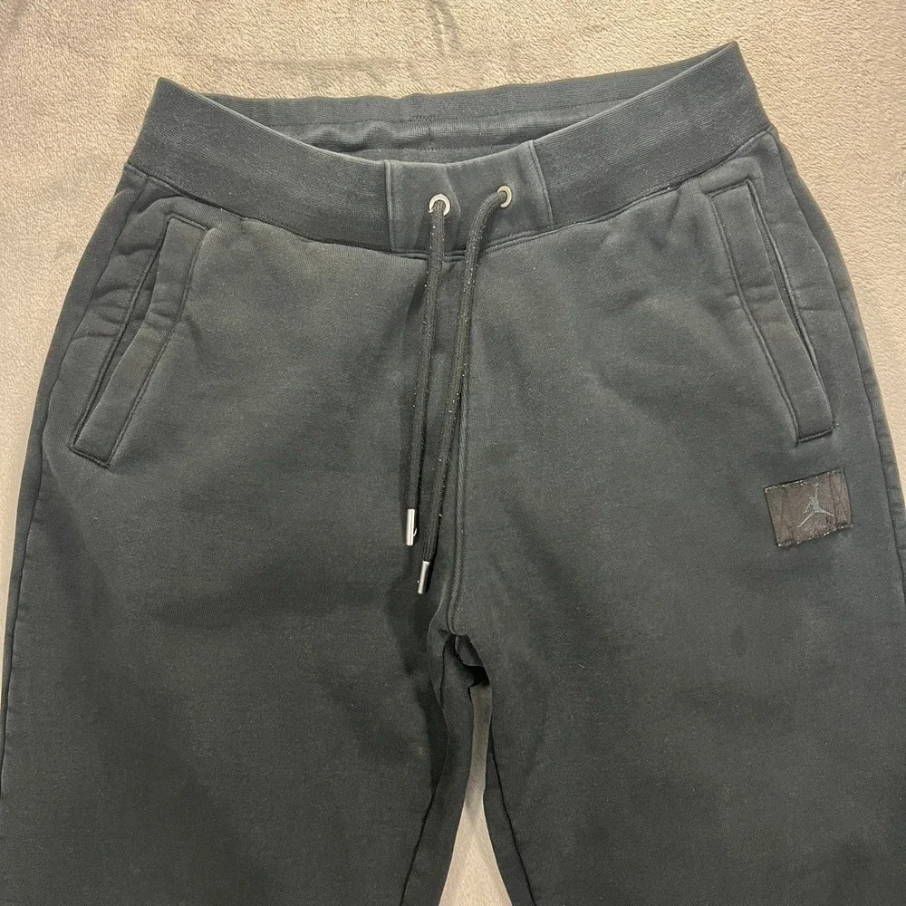 JORDAN Flight Fleece Sweatpants Mens Small Black FV7059-010 Joggers NBA Jumpman